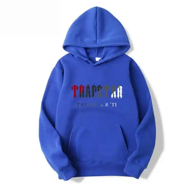 Official Trapstar Cappuccio Blu Felpa