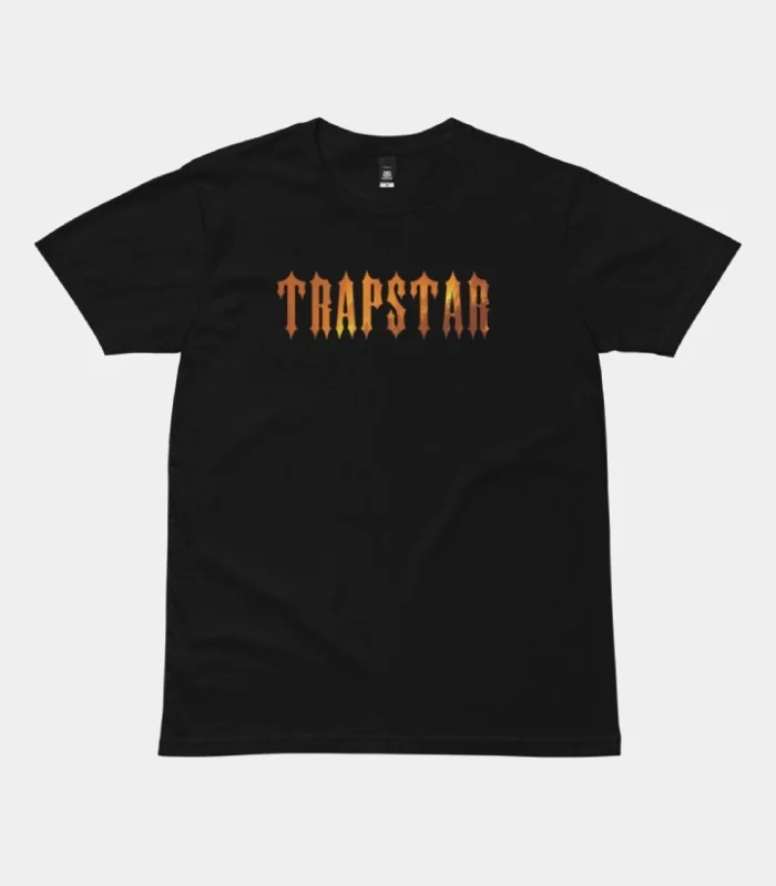 Official Trapstar Con Nera Fire Maglia